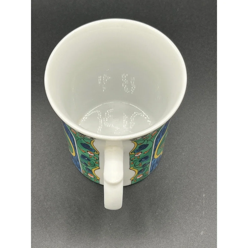 Pier 1 Imports Floral Coffee Mug, Japanese‎ Style Decorative Tea Cup Collectible